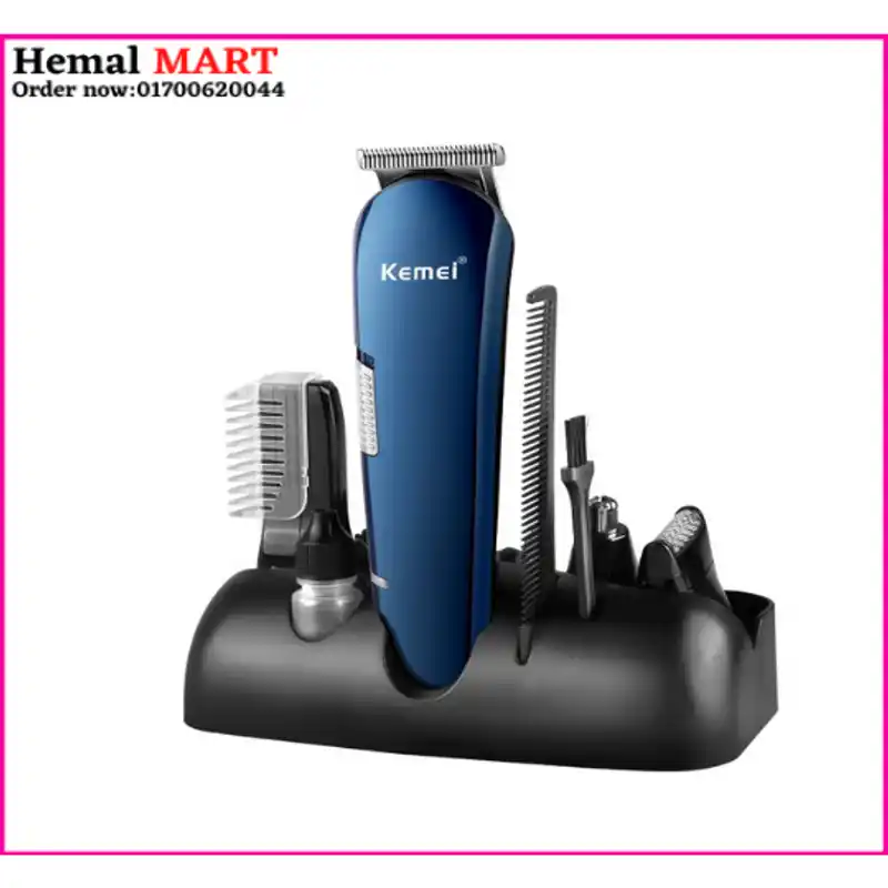 Kemei KM-550 Rechargeable 8 in 1 Hair Trimmer