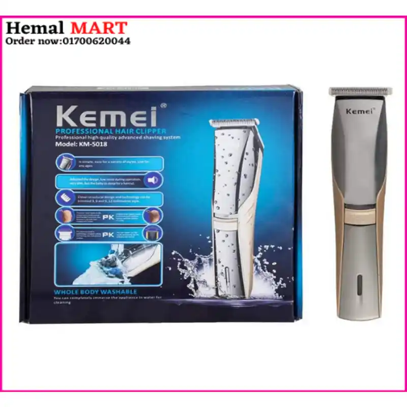 Kemei KM-5018 Electric Rechargeable Hair Clipper