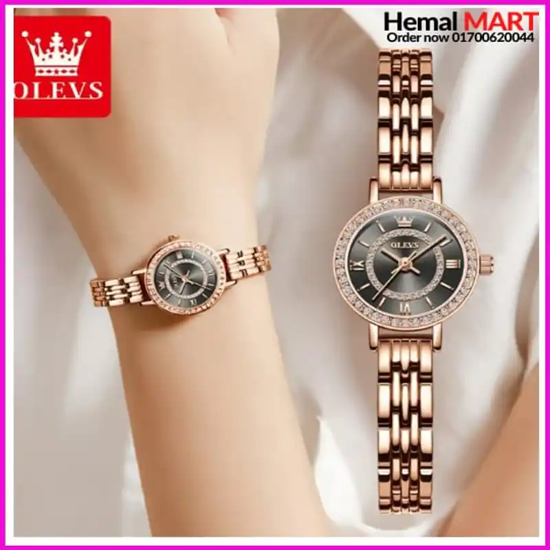 OLEVS New Fashion Women Quartz Watch Waterproof Classic Luxury Brand Lady Watch Stainless Steel Strap Watches