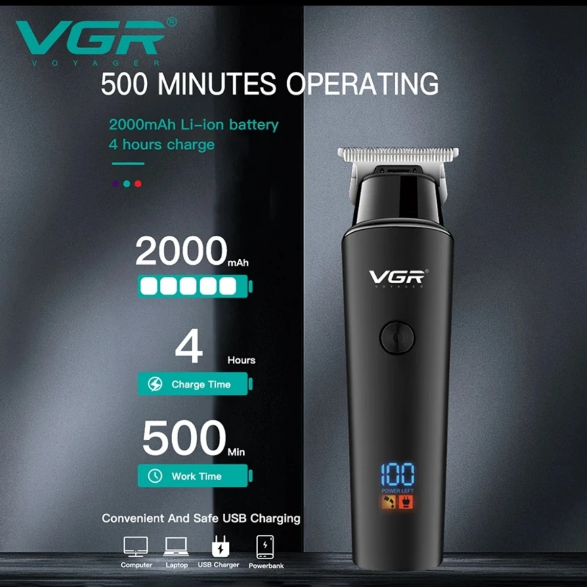 VGR V937 Professional Rechargeable Hair Trimmer