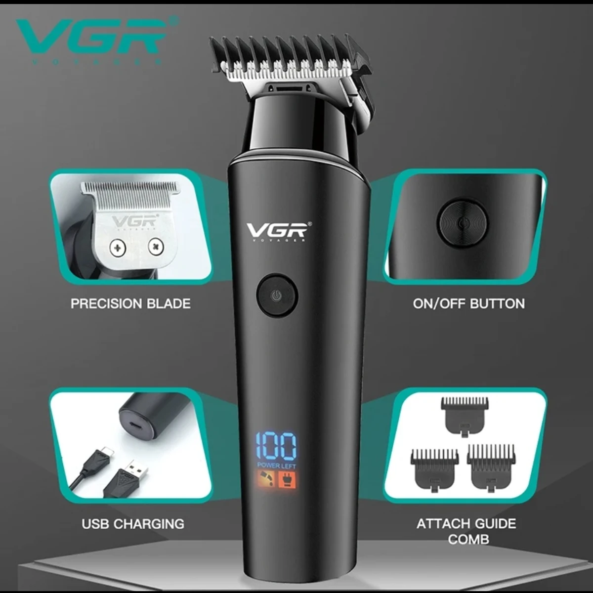 VGR V937 Professional Rechargeable Hair Trimmer