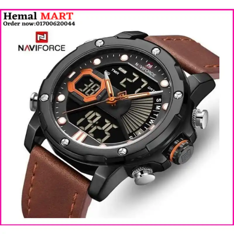 Naviforce 9172 Nitro Men Leather Watch