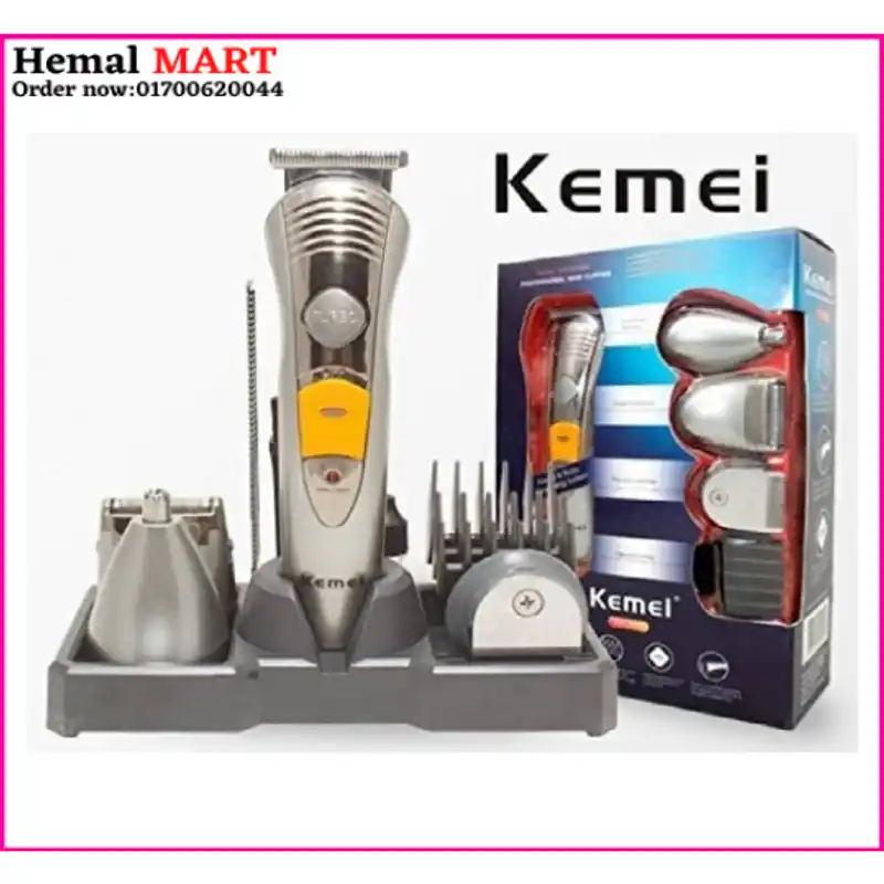 Kemei KM-590A 7-in-1 Rechargeable Shaver and Trimmer