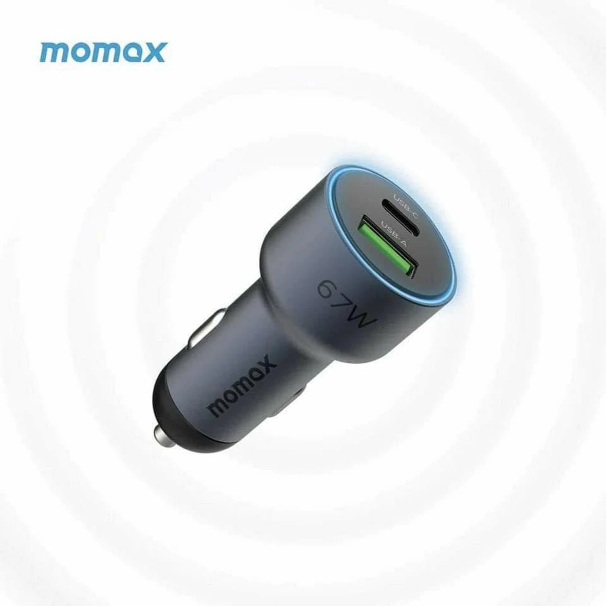 MOMAX MoVe 67W dual-port car charger