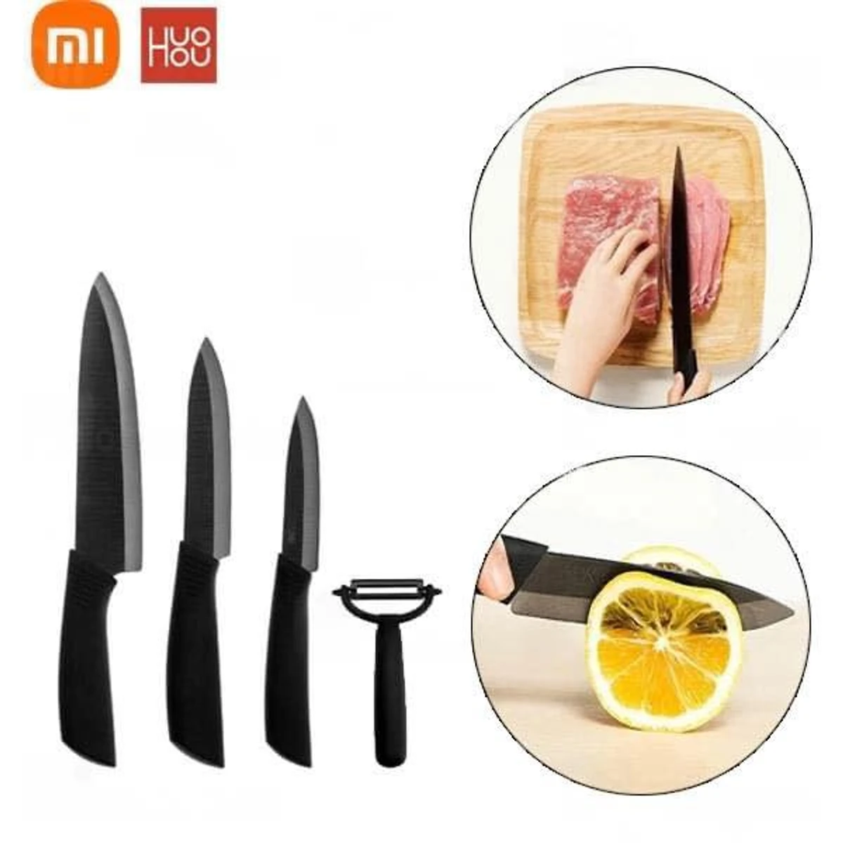 Xiaomi Mijia Huohou Kitchen Knife Set 4 Pcs