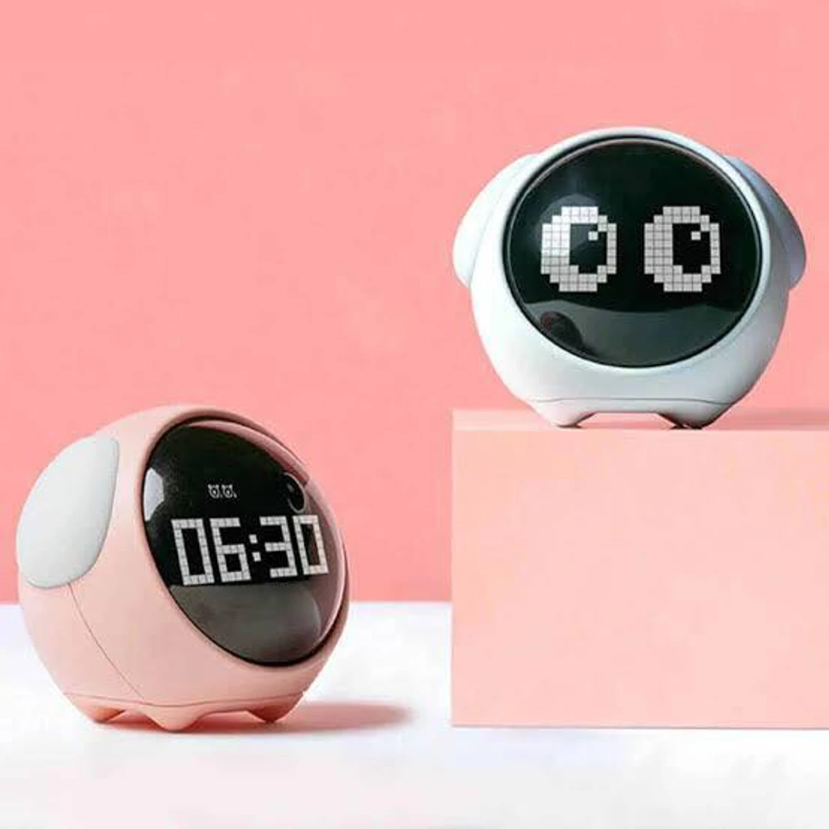 New children get up mini smart bluetooth design alarm clock charging voice