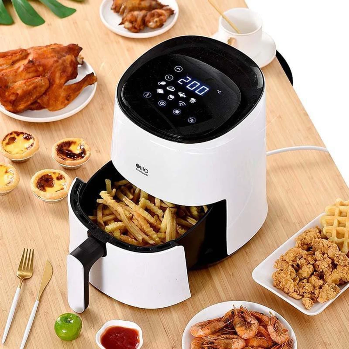 Xiaomi Youpin Silencare Touch Controls 2.5L Oil-free Air Fryer Healthy Timing Smart Menu silencare air fryer